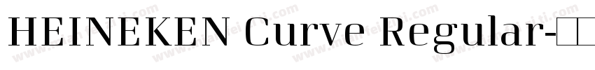 HEINEKEN Curve Regular字体转换